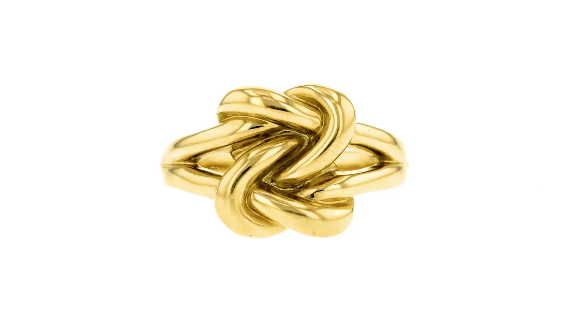Italian 14kt Yellow Gold Double Love Knot Ring | Ross Simons