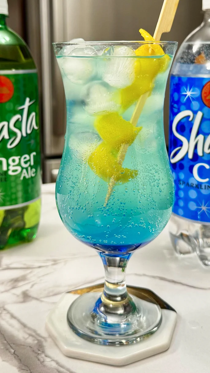 Shasta Pop Recipes: Spark Your Creativity : Blue Wave Sparkler