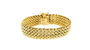 Italian 14kt Yellow Gold Riso Bracelet