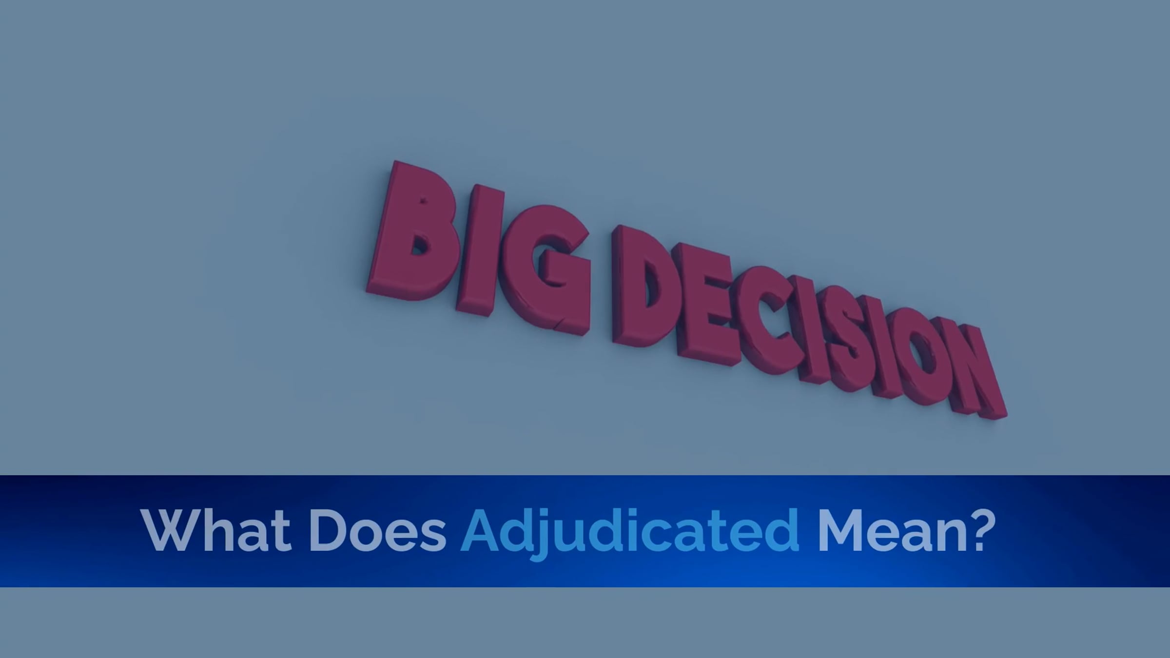 Slide 30 What Does Adjudicated Mean_ | Videos & Movies on Vimeo
