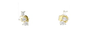 .30 ct. t.w. Multi-Shaped Lab-Grown Diamond Earrings in 18kt Gold Vermeil