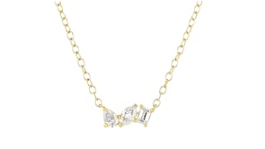.25 ct. t.w. Multi-Shaped Lab-Grown Diamond Necklace in 18kt Gold Vermeil