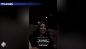 Husband Rents Out Theater to Watch WHAT?