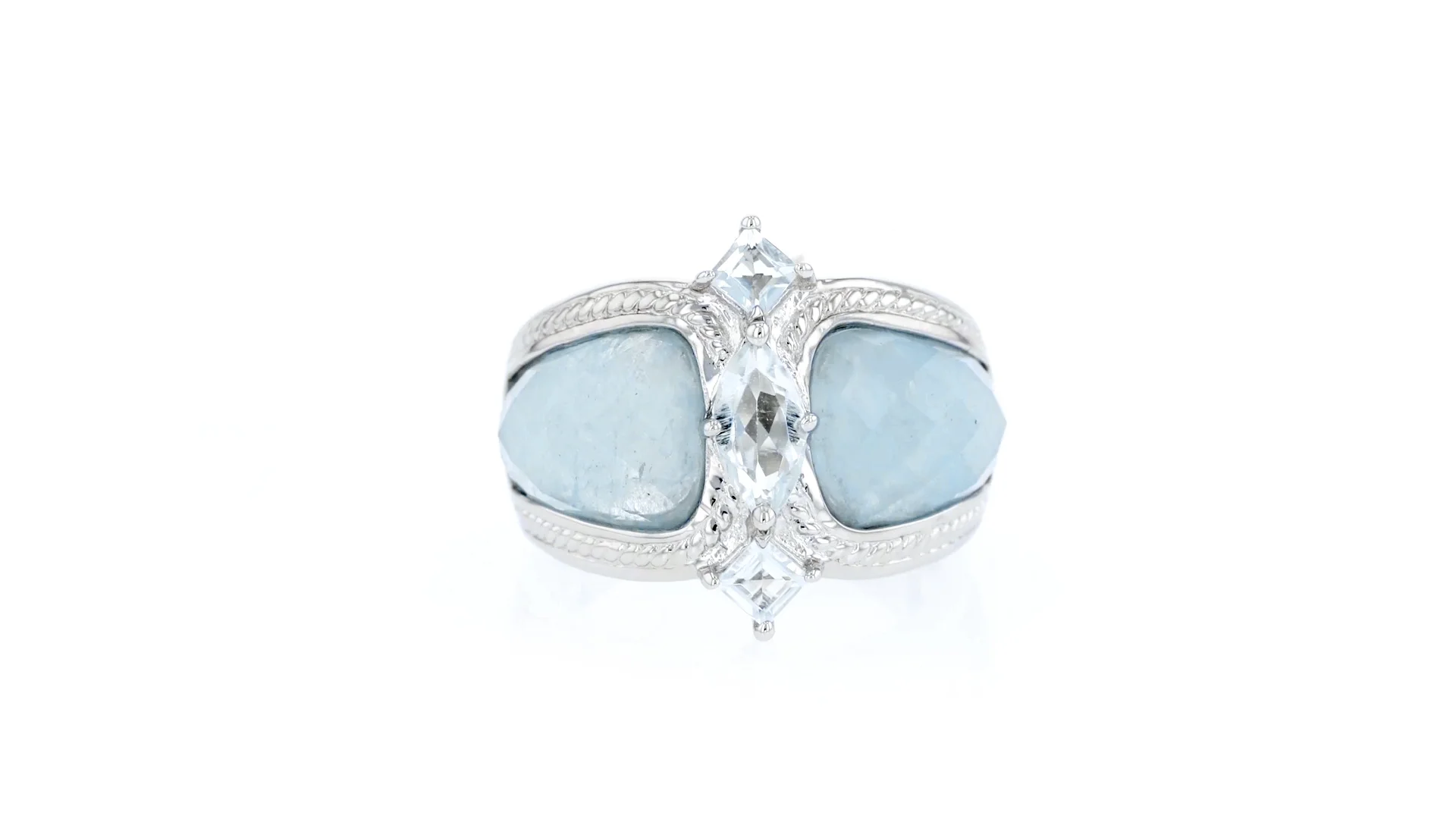 5.85 ct. t.w. Aquamarine Ring in Sterling Silver | Ross Simons