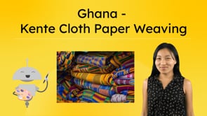 Ghana - Kente Cloth Paper Weaving