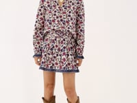 White blouse with floral print | My Jewellery