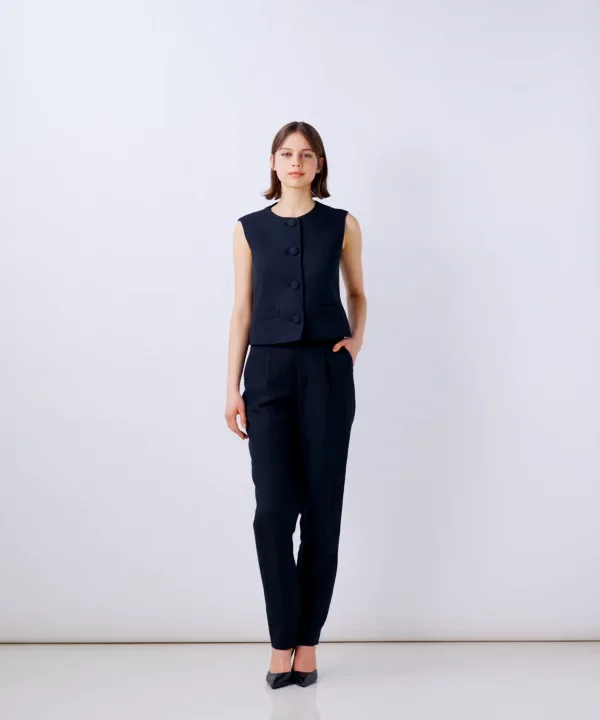 Sov. / リネンマットスラブベスト(SALE) OUTERS Night STORE
