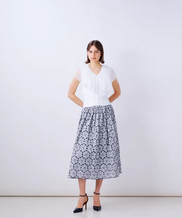 ファッションシーンで話題のこれから流行るブランド12選 Sov. / ダブル | STORE Night TOPS チュールフリルニット トップス