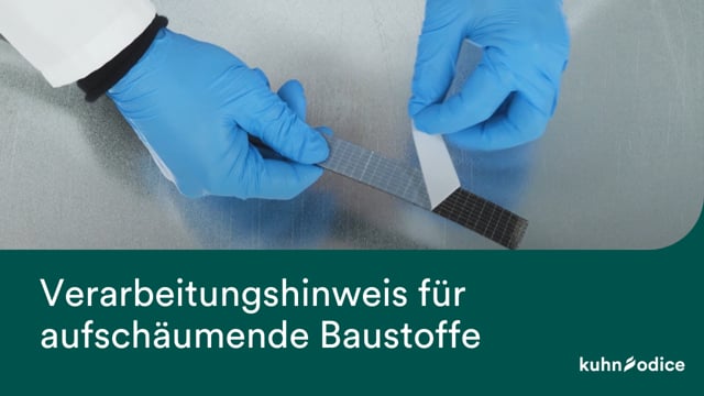 Hinweise zur Verarbeitung aufschäumender Baustoffe