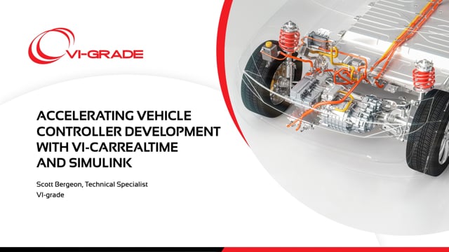 Accelerating vehicle controller development with VI-CarRealTime and Simulink