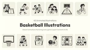 Animated Basketball Illustration Set, a Sport Illustration by Vectors Market (Thumbnail 5 of 5)