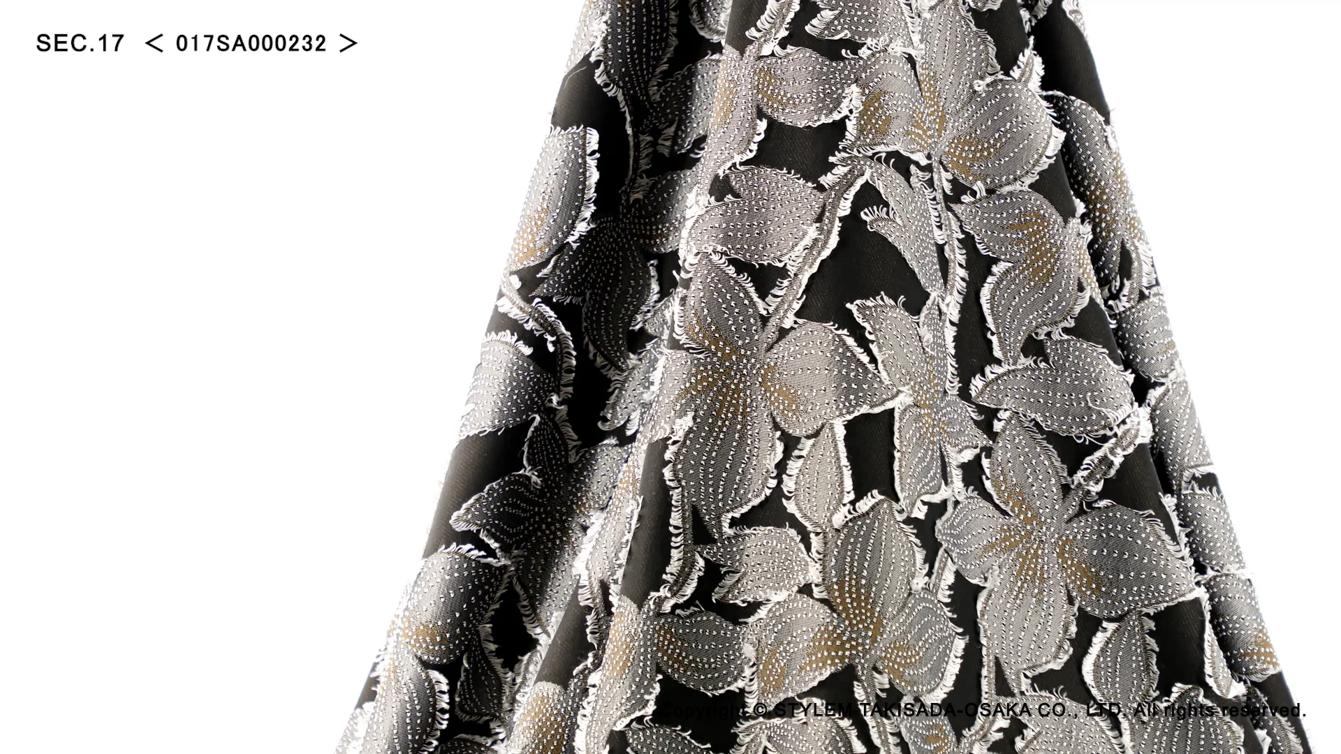 ドットフラワーカットジャガード[017SA000232] | STYLEM FABRIC STORE