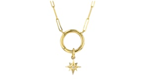 Diamond Star Charm in 14kt Yellow Gold