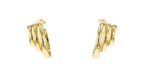 Italian 14kt Yellow Gold Triple C-Hoop Earrings