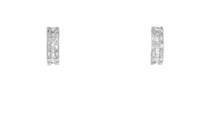 .50 ct. t.w. Diamond Hoop Earrings in Sterling Silver