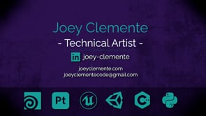 Vimeo video thumbnail for Joey Clemente - Technical Artist reel