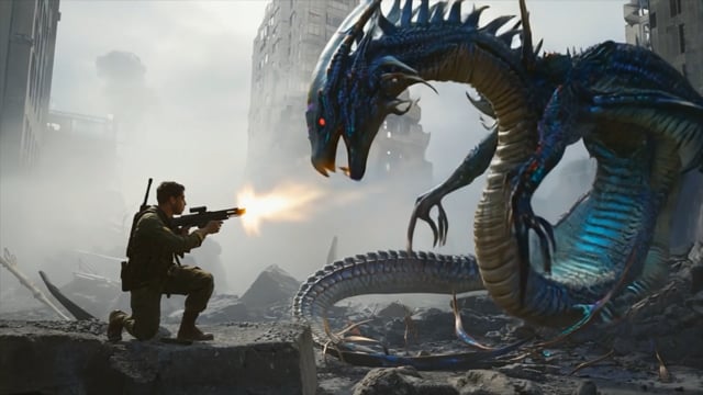 エイリアンと戦う