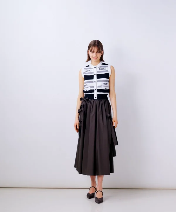 DOUBLE STANDARD CLOTHING リボンタイプライタスカート DOUBLE STANDARD CLOTHING スカート リボンタイプライタスカート