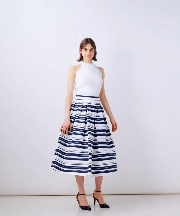 美品Sov.DOUBLESTANDARDCLOTHING ボーダースカート Sov. / クラシックボーダースカート BOTTOMS Night STORE