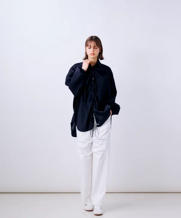 [ダブルスタンダードクロージング] ESSENTIAL /シアーギャザーブラウス ESSENTIAL / シアーギャザーブラウス TOPS Night STORE | ダブル