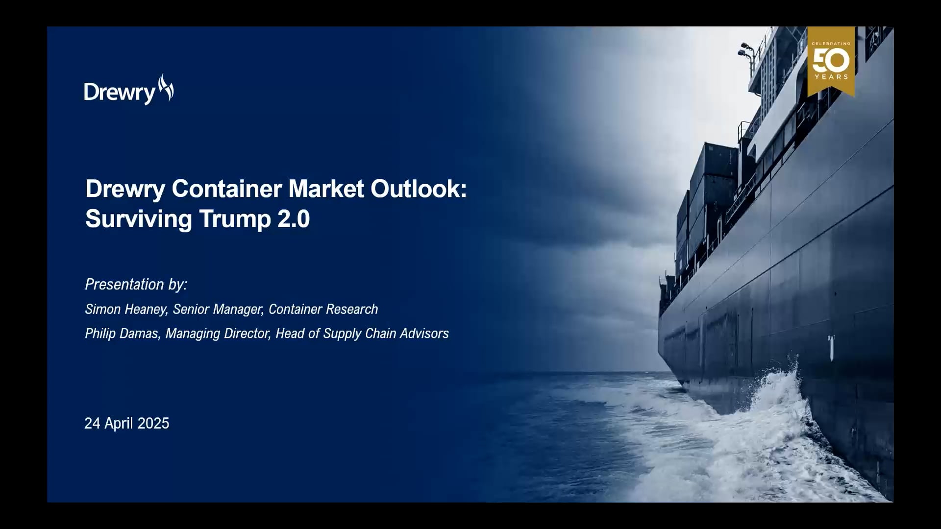 Webinar - Container Market Outlook - April 2025 | Videos & Movies on Vimeo