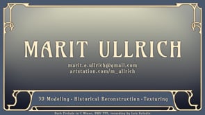 Vimeo video thumbnail for Marit Ullrich - Demo Reel 2025