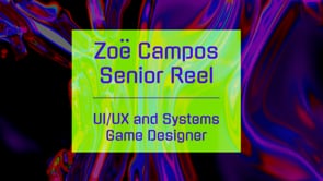 Vimeo video thumbnail for Zoë Campos Design Reel