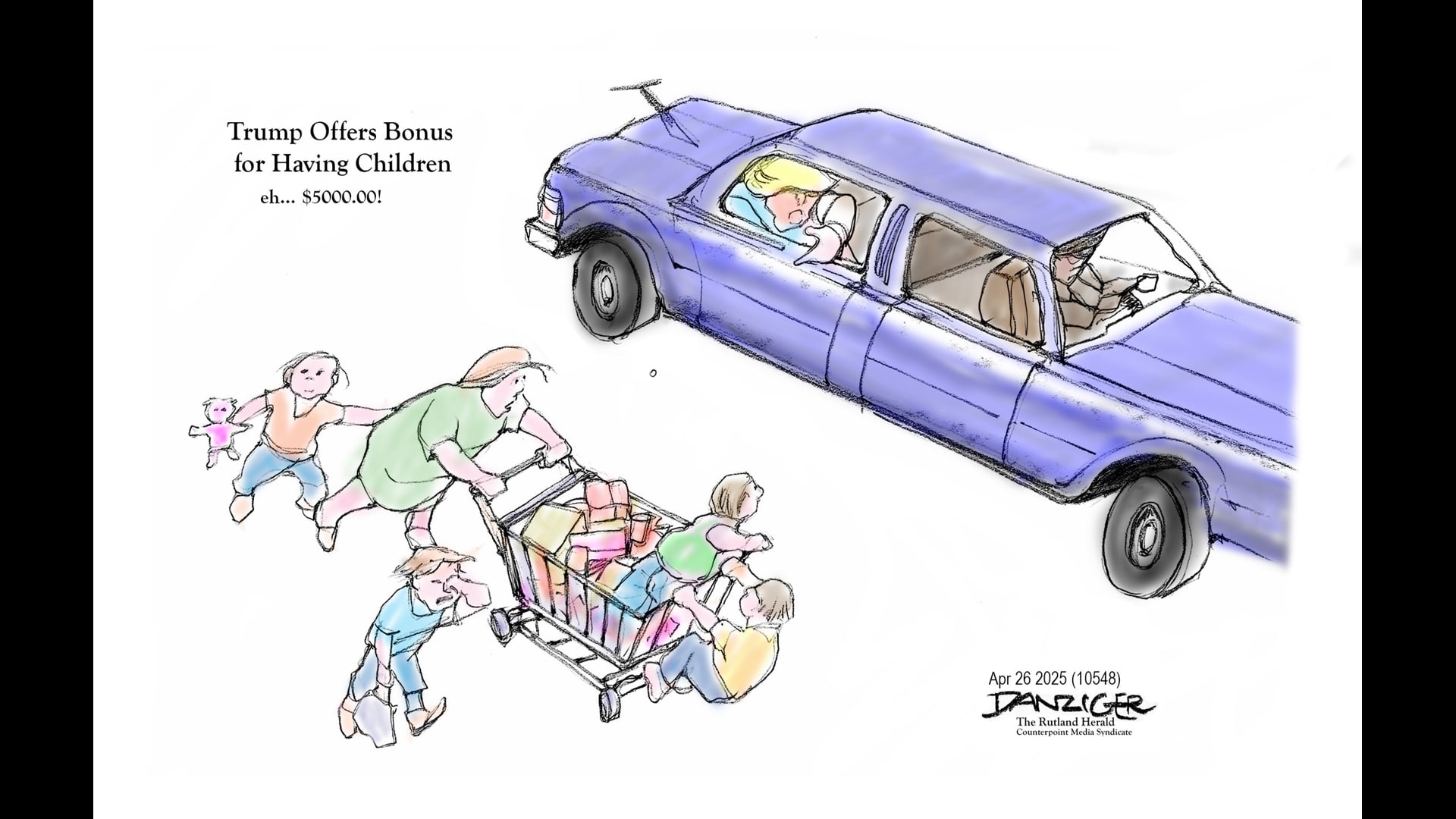 Trump Baby Offer , Jeff Danziger