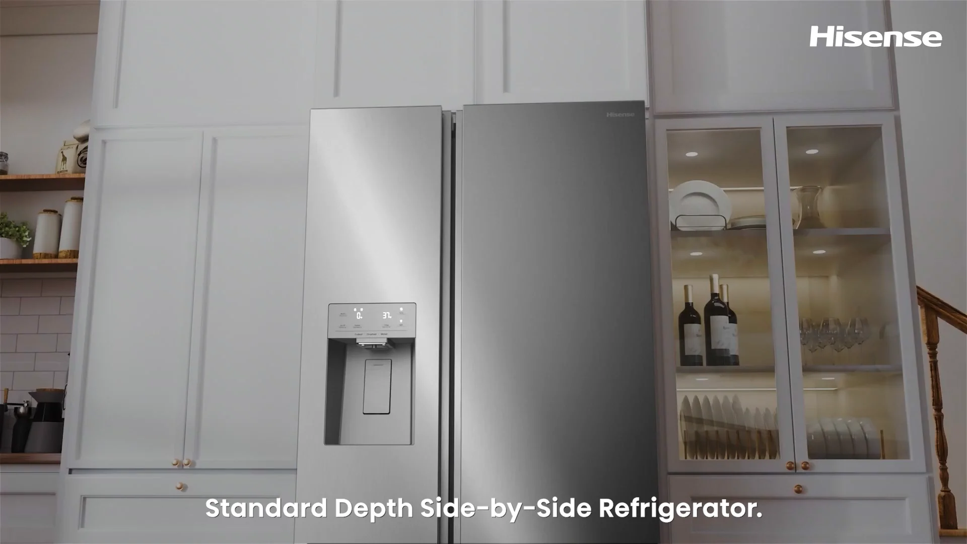 Hisense 29.1 cu. ft. Standard Depth Side by Side Refrigerator Hisense 29.1 cu. ft. Standard Depth Side by Side Refrigerator