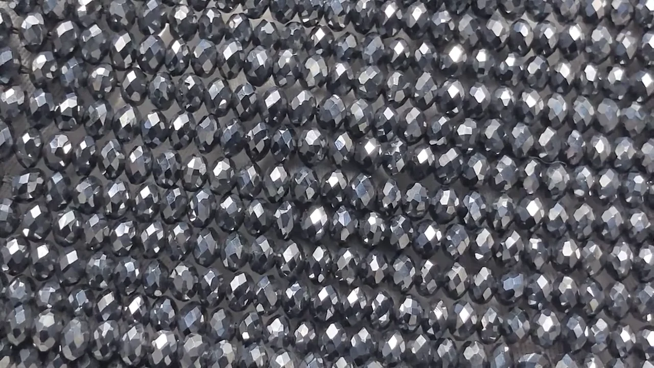動画】【素晴らしい輝き】高純度テラヘルツ鉱石 ボタンカット4×4×2mm 1