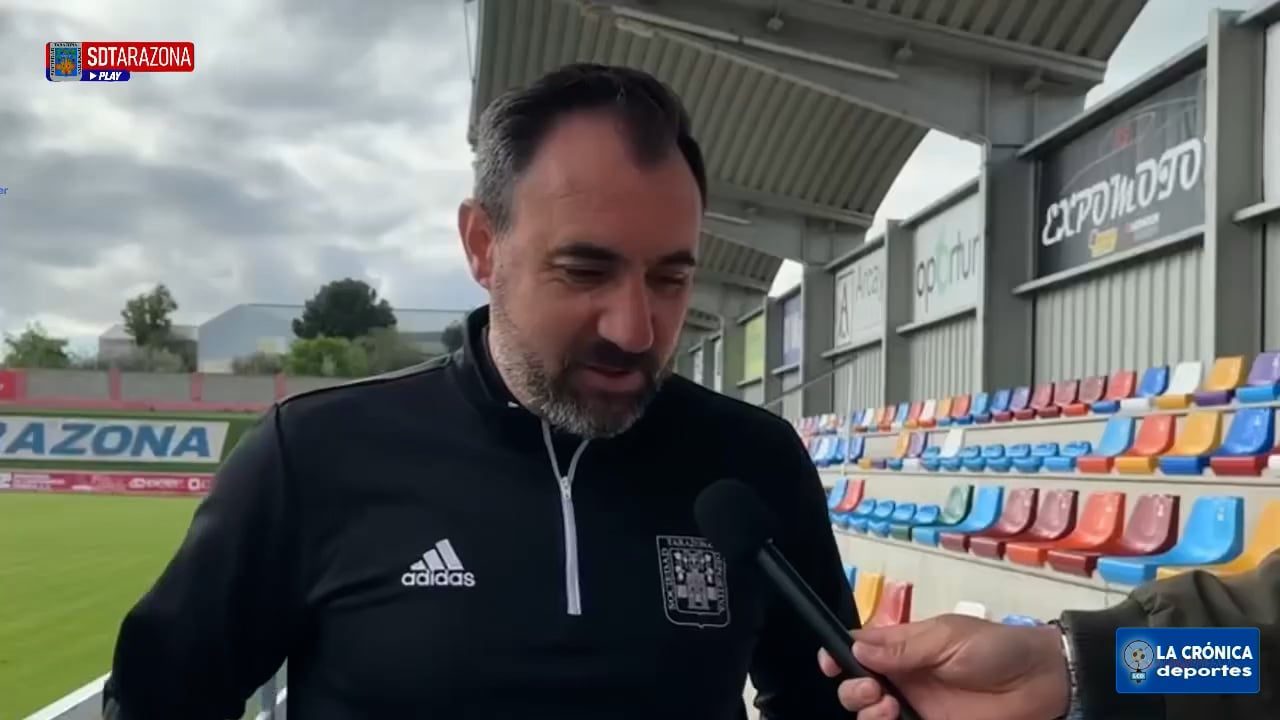 LA PREVIA / SD Tarazona - SD Ponferradina / JUANMA BARRERO (Entrenador Tarazona) / J34 - 1ª RFEF / Fuente: SD Tarazona