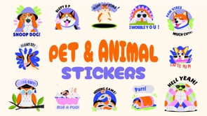 Animated Pet and Animal Stickers Set, an Emoji Icon by Brickclay (Thumbnail 5 of 5)