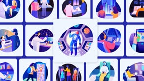 Animated AR and VR Technology Art Se, a Technology Illustration by Brickclay (Thumbnail 2 of 5)