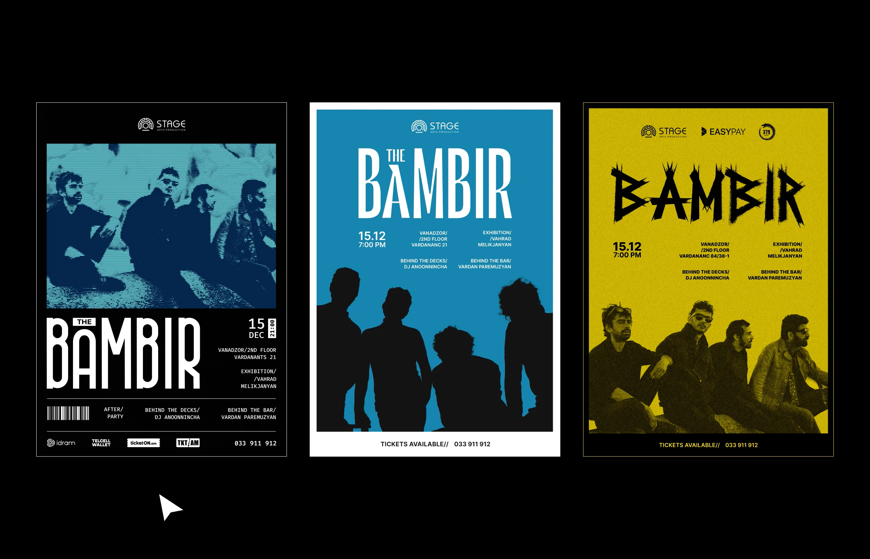 Bambir concert | poster versions