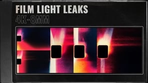FILM BURN OVERLAYS - 8MM LIGHT LEAKS