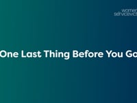 9. One last thing before you go