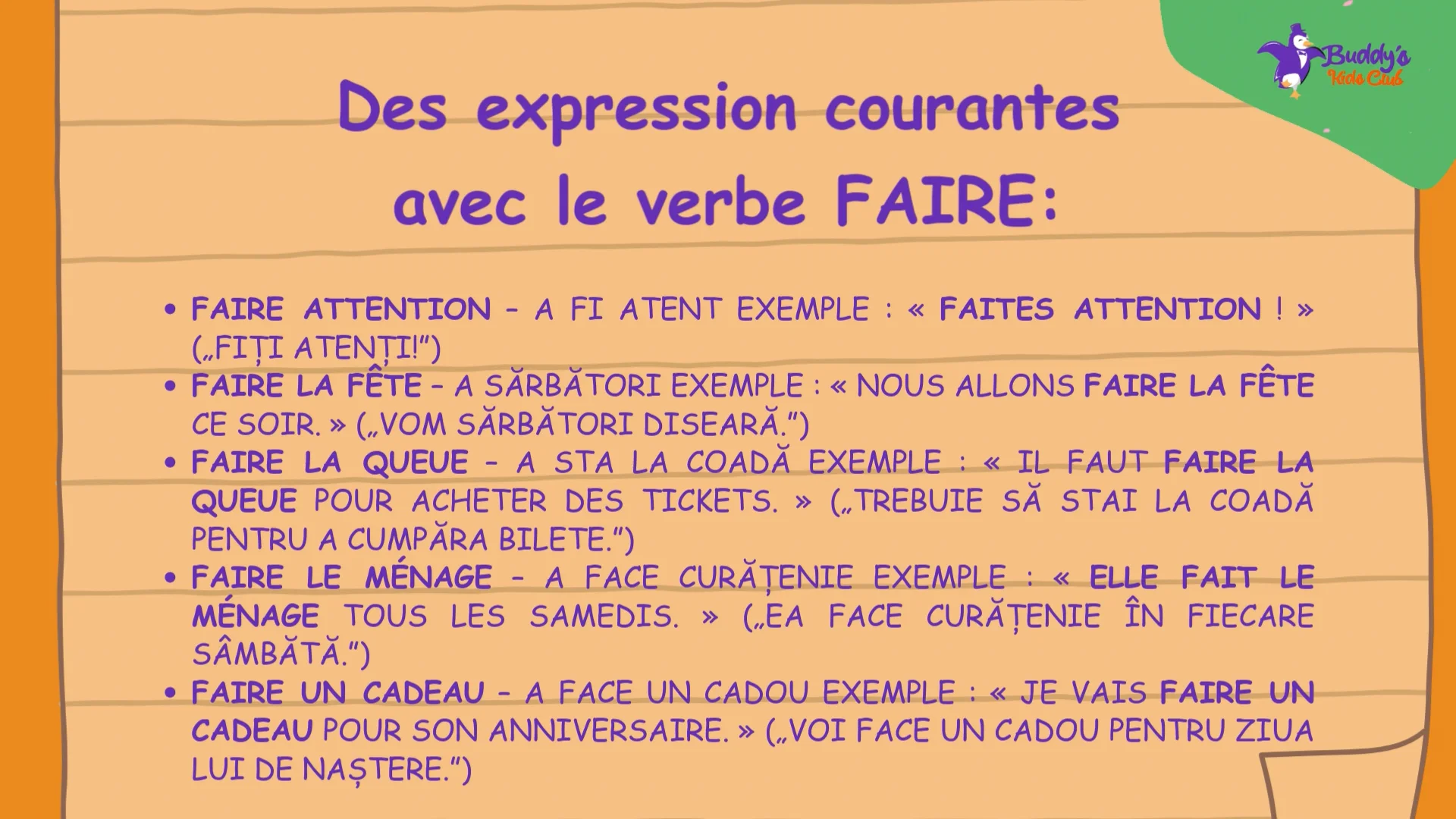 U6, L.3 Le verbe Faire au présent