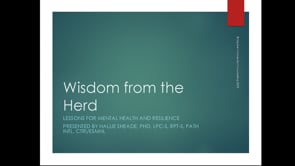 Wisdom from the Herd: Lessons for Mental Health and Resilience