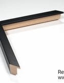 Vídeo: AYOUS DUPLO GALCE MOLDAGEM PRETA. PARA QUADROS DE VITRINE 21X32 mm.