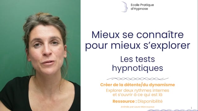 5. Les tests hypnotiques - Détente / dynamisme