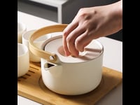 Modern Japanese Tea Set Ceramic Teapot Cup Set with Tray