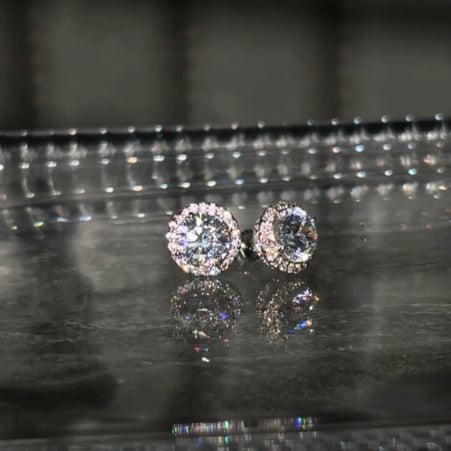 1.5CT PAVE SET STUD - ELA9/CZ