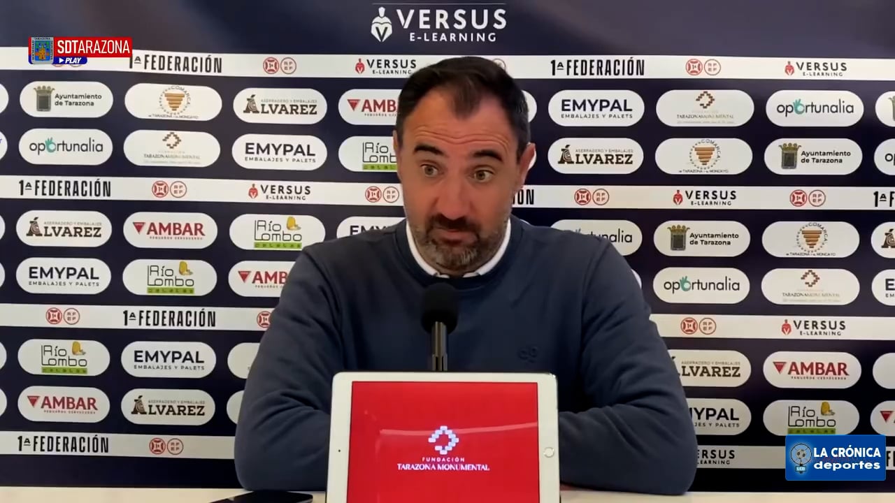 JUANMA BARRERO (Entrenador Tarazona) SD Tarazona 1-0 SD Ponferradina / J34 - 1ª RFEF / Fuente: SD Tarazona