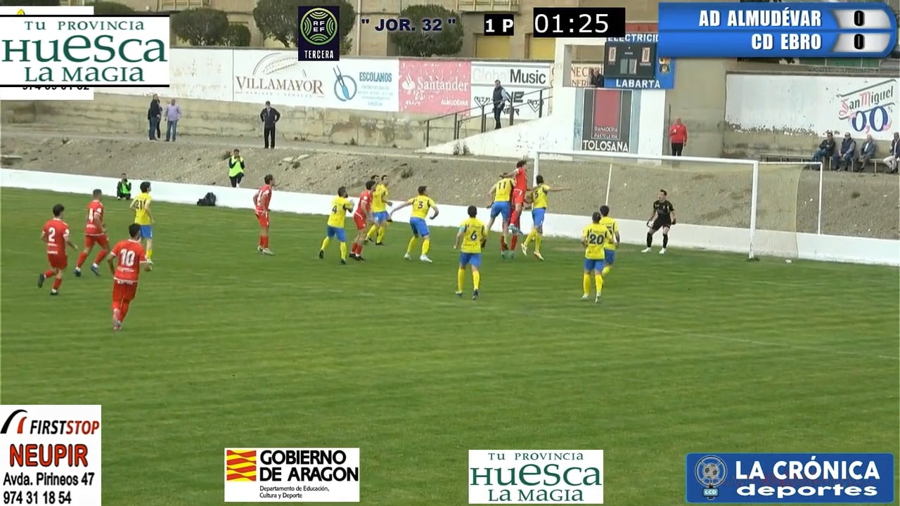 (RESUMEN Y GOLES) AD Almudévar 0-4 CD Ebro / Jor. 32 / Tercera Rfef