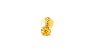 Citrine Flat-Back Earrings in 14kt Yellow Gold