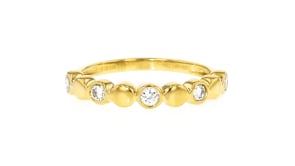 .25 ct. t.w. Lab-Grown Diamond Disc Ring in 18kt Gold Vermeil