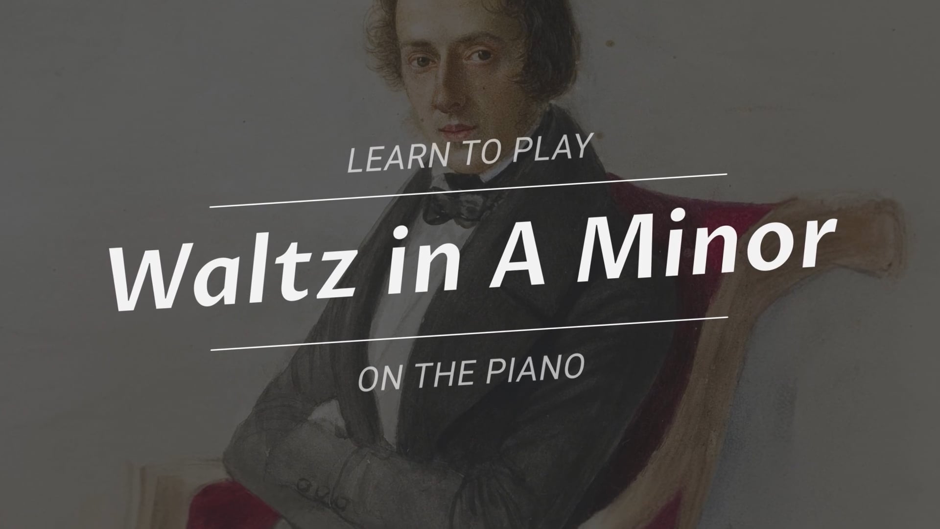 Tutoriel piano : Valse en La mineur, B. 150