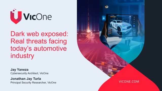 Dark web exposed: Real threats facing today’s automotive industry