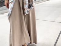 ASHER LA/アッシャー エルエー】FLARE SKIRT（ロング・マキシ丈