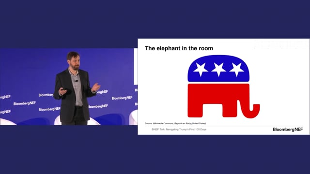 Watch "<h3>BNEF Talk: Navigating President Trumps First 100 days</h3>
Derrick Flakoll, Senior Policy Associate, North America, BloombergNEF"